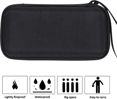 Khanka Hard Travel Case for Texas Instruments TI-30XIIS Scientific Calculator, Case Only (Black).