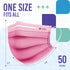 50 2,000 1, 3-Ply Commuting Medtecs Face Mask Disposable Available in & pcs ASTM Level Breathable, Soft Fit Adult Size
