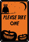 Reflective Aluminum Halloween Sign "Please Take One", 7" x 10" (HW-0367-RA)