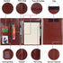 Wonderpool A5 PU Leather Clipboard Portfolio Recipe Binder Notepad Holders - Document Case for Office Travel (A5, Brown)