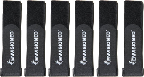 Reusable Cinch Straps 2" x 72" (Usable Length 64") - 4 Pack, Strong Gripping Hook and Loop Securing Straps