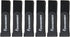 Reusable Cinch Straps 1.5" x 30" - 6 Pack, Strong Gripping, Quality Hook and Loop Securing Straps (Black)