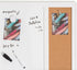 U Brands Combination Dry Erase Board, Minimal Deco Frame, Office Supplies, Includes Marker and Magnet, 17” x 23”