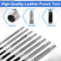 Skrfren Set (1.5mm-5mm) Set Sets Hollow Leather Hole Punch for Belts, Round Hole Punch Metal Hollow Holes Punching