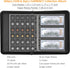 Coin Collection Album Holder, 400 Pockets Fireproof Coin Collection Book & 36 Paper Money Organizer Binder for Coin