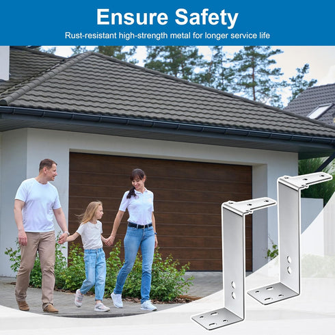 2PCS Garage Door Sensor Bracket Compatible with GSTB-R STB-BL Garage Door Sensors Replacement, Sturdy Metal, Wall
