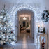 2 Pack 33ft 100 8 JMEXSUSS White Battery Operated Christmas String Lights, Each LED Wedding Lights Outdoor Indoor