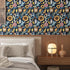 17.5" 393.7" Blue Wallpaper Peel and Stick,Vintage Boho Floral Contact Paper, x Retro Paisley Flower Botanical Wall