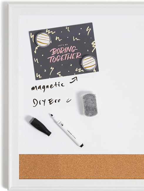U Brands Minimal Dry-Erase Combo Board, Value Pack of 16 X 20 Inches, White