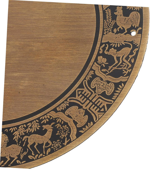 Generic Antique Zodiac Style Storage Bench Faceplate Multifunctional Console Table Plate for Cabinets and Shelves