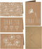 Purple Q Crafts 4x6 Thank You Cards 20 Pack Brown Craft Paper