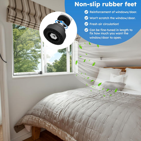 Jammer 11" 18" 1 WooFogShortSecurity Bars for Sliding/Vertical Window, Adjustable Window Bars Security