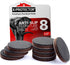 X-Protector Non Slip Furniture Pads - 8 PCS 1 1/2” Premium Self-Adhesive Rubber Feet for Furniture