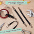 Electrical Tape Holder Strap with Snap Hooks for Belt and Tool Box, Black