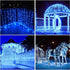 300 8 108Ft Decor(300Led-Blue) ILLUMINEW LED Blue Outdoor Indoor String Lights, Safety Plug in Modes Twinkle