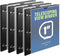 WOT I Telescoping 3 Ring Binder 1 Inch 4PCS, Flexible Binder with Expandable Spine and Clear Catalog Pocket