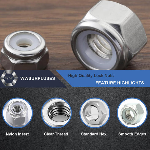 wwsurpluses 360 6#32 8#32 10#24 10#32 1/4-20 5/16-18 3/8-16 1/2-13 M3 M4 M5 M6 M8 M10 M12 304 Sets Pcs SAE & Metric