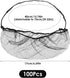100 Pcs Beard Nets Food Service Beard Covers Beard Guards Black Comfortable Protective Beard Covers Beard Mask for Men Facial Hair