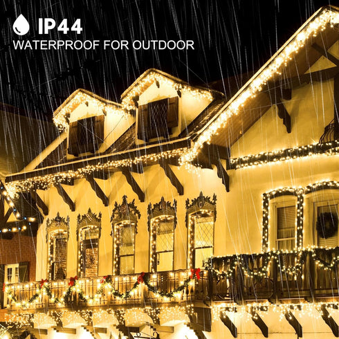 500 164FT 8 kemooie LED Christmas Lights, Lighting Mode with Memory Plug in Waterproof Christmas Lights Outdoor
