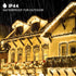 500 164FT 8 kemooie LED Christmas Lights, Lighting Mode with Memory Plug in Waterproof Christmas Lights Outdoor