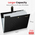 Sooez Accordion File Organizer, 5 Pocket Letter Size Expanding File Folder with Labels for Documents, Portable Paper