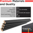 GRAPHITE Hard Lead Carpenter Pencils Bulk - (1) Pack of 12 Pieces Lumber Wooden Pencil #2 (HB) - Black by GRAPHITE