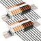 DIN Rail Terminal Blocks Kit with 20pcs Connectors, 2pcs Connection Bar, and Transparent Storage Box