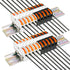 DIN Rail Terminal Blocks Kit with 20pcs Connectors, 2pcs Connection Bar, and Transparent Storage Box