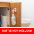 Wall Hooks for Spray Bottle - Self-Adhesive Holder for Bottles up to 32 oz, 2 Pack, White