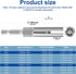 2 Pack Nut Drive Socket Kit, 9mm and 15mm Slot Wing Nuts Drill Bit Socket Wrenches Tools Set for Hexagonal Shank Steel