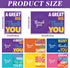 6PCS 14 21 Inch Large Thank You Cards Big x Thank You Gifts Giant Gratitude Greeting Cards with Envelopes Appreciation