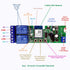 Newgoal 2 Inching 433 channelsWiFi Wireless Smart Switch Self-locking Relay Module, be applied to access control Tuya