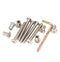 binifiMux 10-Pack M6x55mm Rivet Countersunk Hex Socket Cap Bolts and Hex Head Barrel