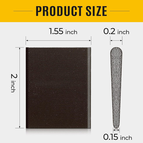 Zonon 16 Pieces Door Corner Seal Weatherstripping, Adhesive Draft Stopper Pads for Exterior Door Frame