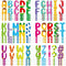 Colarr 232 Pcs Large Letter Stickers, 24 Sheets 2.5 Inch Alphabet Self Adhesive Letters for Bulletin Board Classroom