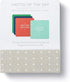 Motto of the Day Card Set by Compendium: 76 Unique Inspiring Statements with Desktop Stand