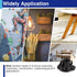 Usdrwam 100 Pack 1/4"-20 4-Prong T Nuts for Wood, Black Carbon Steel Tee Nuts for Furniture, Cabinets, and Rock