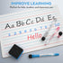 Nicpro 2 Pack Dry Erase Lap Board 9 x 12 inches, Double Sided Blank & Lined Small Lapboard with 8 Pens, 2 Erasers