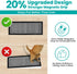 Floor Vent Covers 4"x10" Magnetic - 6 Pack Air Vent Filters Mesh Screen Dust Filter Vent Register Deflectors for Home HVAC AC Grilles & RV Vents - Strong Hold Washable