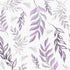 White Purple Leaf Wallpaper Peel and Stick, Botanical Leaves Contact Paper 17.5"