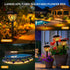 6 Pack GIGALUMI Solar Lights Outdoor Waterproof, Flickering Flame LED Lights, Garden Decor for Yard, Patio, Landscape