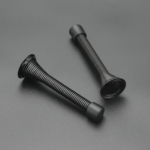 Ravinte Door Stoppers, 18 Pack Black Spring Door Stops with Rubber Bumper, Door Stoppers for Bottom of Door
