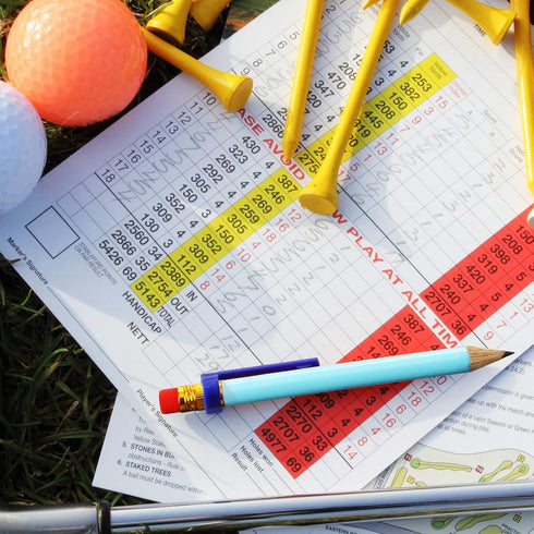 Outus 72 Pieces Golf Pencils, Half Pencils with Eraser for Baby Shower, Bridal Shower, Wedding, Golf, School Office