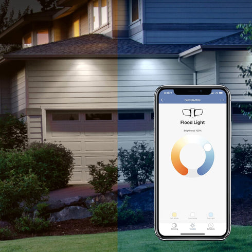 Smart WiFi Dual-Head LED Floodlight for Ultimate Control