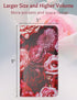 5" 9" Server Book for Waitress with Zipper and Magnetic Pocket X Rose Flower Waitress Book Red Waiter Book Wallet
