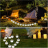30 2.3 2 inch Pcs Solar Power Tea Lights Reusable Flameless Candle x Waterproof LED Tea Light Candles for Garden