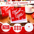 75 Pack 5.5 4.5 Inch Gueevin Christmas Thank You Cards with Envelopes and Stickers Bulk x Red Snowflakes Holiday Thank