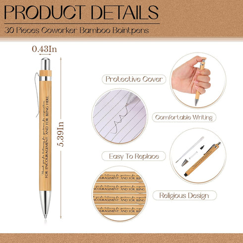 Tinlade 60 Pcs Employee Appreciation Gifts - Bulk Mini Inspirational Notebooks and Motivational Pens for School