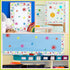 Tenceur 48 ft x 2.76 Inch Large Magnetic Border Rolls - Colorful Pom Pom Magnetic Classroom Bulletin Board
