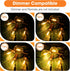 25 Pack G40 LED Replacement Light Bulbs, E12 Screw Base, Waterproof Globe Bulbs for Indoor Outdoor String Lights